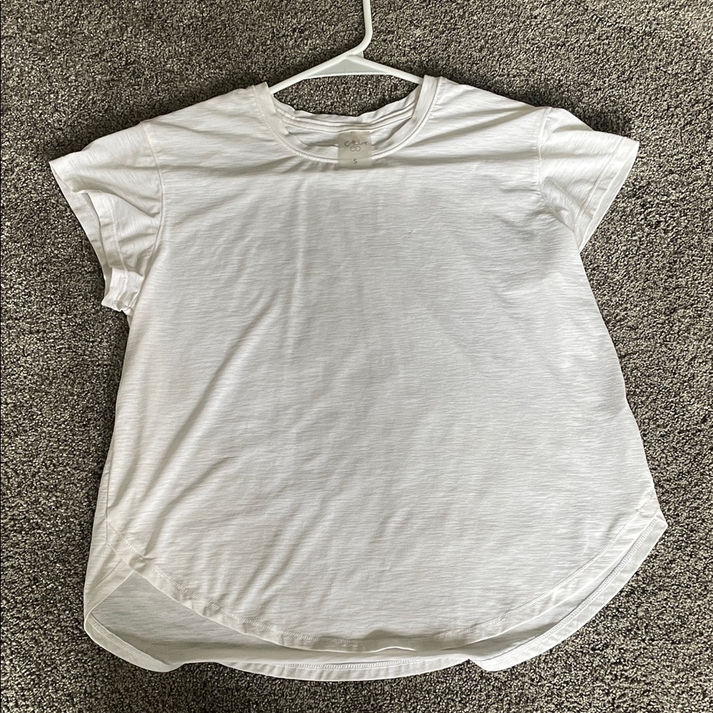 Casual White Athletic Gym T-Shirt